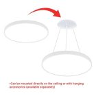 Optonica modern fehér mennyezeti kör LED lámpa 18W 1350lm 3000K meleg fehér IP20 120º Ø25cm 2904