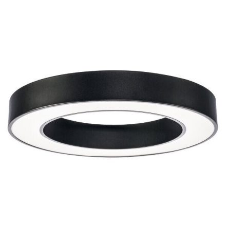 Optonica modern fekete mennyezeti kör LED lámpa 36W 2700lm 4500K nappali fehér IP20 120º Ø50cm 2913
