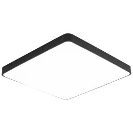Optonica Modern fekete Mennyezeti Négyzet LED Lámpa ø60cm 64W 4800lm 4500K Nappali fehér 2925