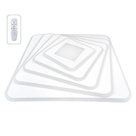 LED mennyezeti négyzet 60x2W távirányítóval