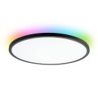 Optonica állítható mennyezeti lámpa RGB háttérfénnyel 18W 29cm 1440lm fekete 2941