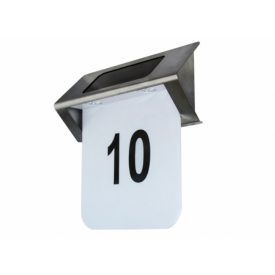   Strühm Homer Led 0,12 W-os króm/fehér napelemes házszám világító lámpa