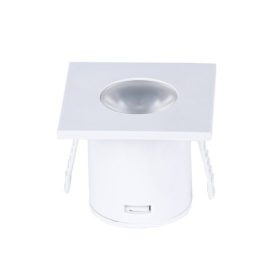   Optonica bútorvilágító fehér négyzet spot lámpa 1W 230V 60lm 3000K meleg fehér 90° IP20 3299