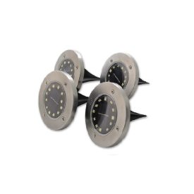   MasterLED Földbe szúrható 1 W-os kerek napelemes lámpa 12 SMD