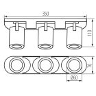 KANLUX LAURIN LAURIN EL-3I B-G lámpa GU10