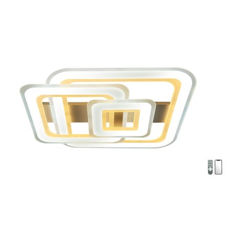 Lucero Marshall 188 W-os, 50 cm átmérőjű fehér LED távirányítós és mobil applikációval vezérelhető mennyezeti lámpa