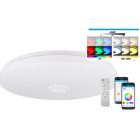 MasterLED Erik 72 W-os, 490 mm fehér RGBW LED távirányítós mennyezeti lámpa