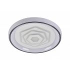 Lucero Evelin 170 W-os, 50 cm átmérőjű fehér LED távirányítós és mobil applikációval vezérelhető mennyezeti lámpa