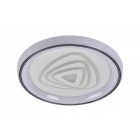 Lucero Emma 168 W-os, 50 cm átmérőjű fehér LED távirányítós és mobil applikációval vezérelhető mennyezeti lámpa