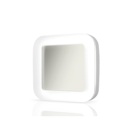 Videx Vika 15 W-os 190x190 mm négyzet alakú natúr fehér, fehér mennyezeti lámpa IP65-ös védettségű