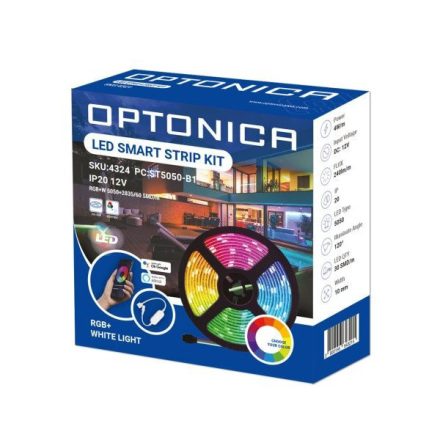 Optonica WIFI LED szalag 90Led/m  6W/m  12V 5050  RGB+CCT  3m SZETT 4326