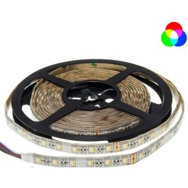   Optonica Prémium SMD LED szalag /kültéri/60LED/m/16w/m/SMD 5050/24V/RGB+meleg fehér/ST4484