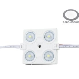   OPTONICA LED MODUL 4-2835/160°/ DC12V / 2,4W / 38x38mm/ hideg fehér /MO4561