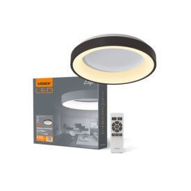   Videx Led Edge 72 W-os,ø450mm fekete LED távirányítós mennyezeti lámpa