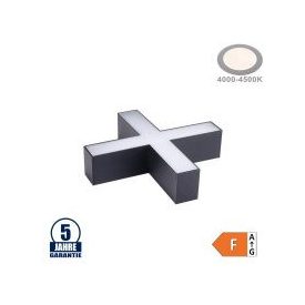   Optonica 15 W-os X-csatlakozó lineáris lámpához Slim Professional fekete semleges fehér 5038