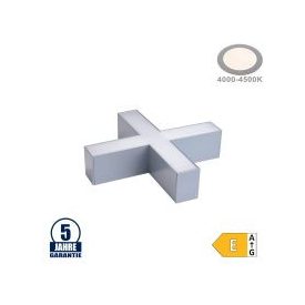   Optonica 15 W-os X-csatlakozó lineáris lámpához Slim Professional ezüst, semleges fehér 5039