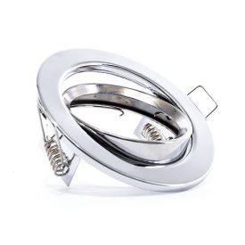   Optonica króm GU10/MR16 spot lámpa keret beépíthető kör alakú billenthető 45º Ø7cm 5099