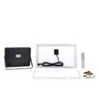 Optonica napelemes led reflektor távirányítóval 15W 2000lm 6000K 5293