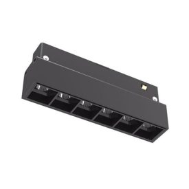   Optonica mágneses sínes fekete LED lámpa M20 48V 6W 480lm 3000K meleg fehér 24° 13,5cm 5312