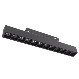   Optonica mágneses sínes fekete LED lámpa M20 48V 12W 960lm 4000K nappali fehér 24° 22cm 5313