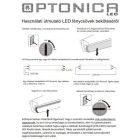 Optonica T8 LED fénycső 7W 1140lm 6000K hideg fehér 60cm 270° 5541