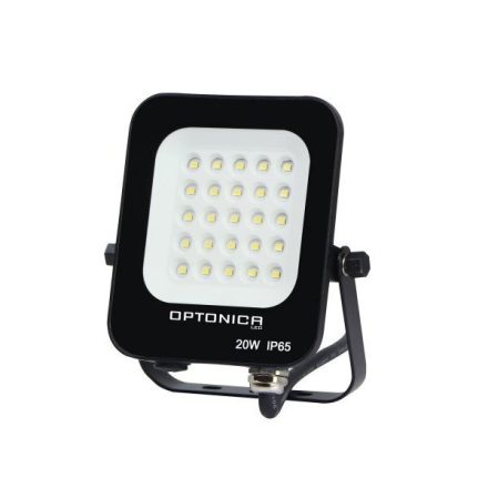 OPTONICA SMD2 LED REFLEKTOR  20W 1800Lm  90º  Fekete  meleg fehér  5726