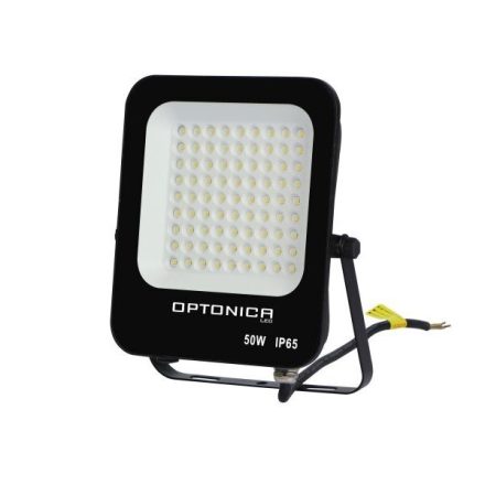 Optonica fekete LED reflektor 50W 4500lm 6000K hideg fehér IP65 90° 5730