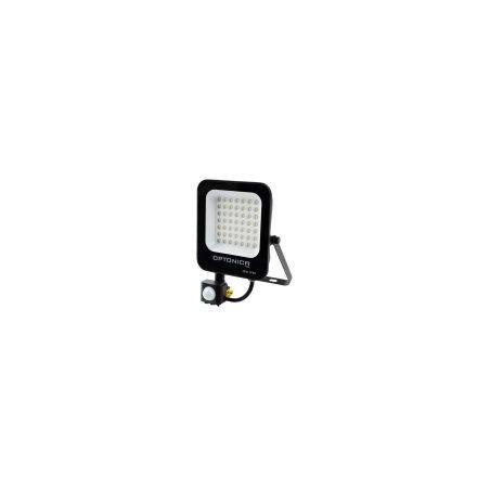 Optonica LED mozgásérzékelős reflektor 30W 2700lm 4500K fekete 90º 5778