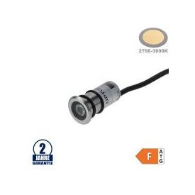 Optonica 1W LED állólámpa Inox 24V IP68 meleg fehér/ 581