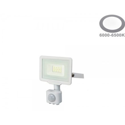 OPTONICA SMD2  LED REFLEKTOR / mozgásérzékelős / 10W /  fekete / hideg fehér / FL5930