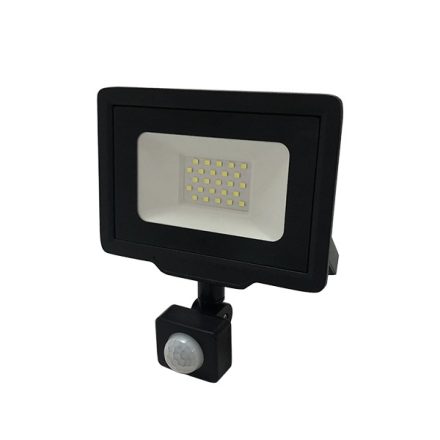 OPTONICA SMD2  LED REFLEKTOR / mozgásérzékelős / 20W /  fekete / meleg fehér / FL5946