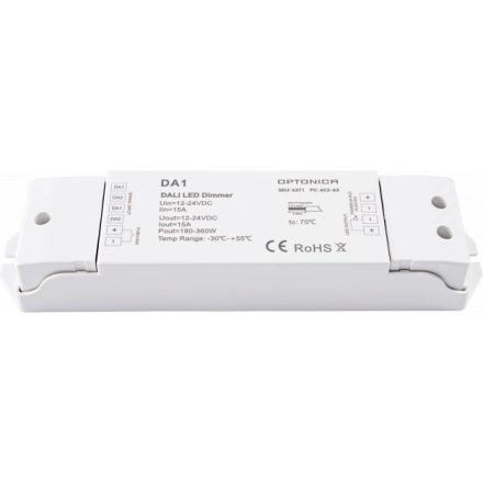 Optonica LED DA1 Dali Controller 15A 1 csatornás 6371