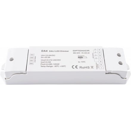 Optonica LED DA4 Dali Controller 20A 4 csatornás  6372