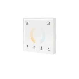 Optonica LED DMX-RF 4 zónás CCT fali vezérlő fehér 6376