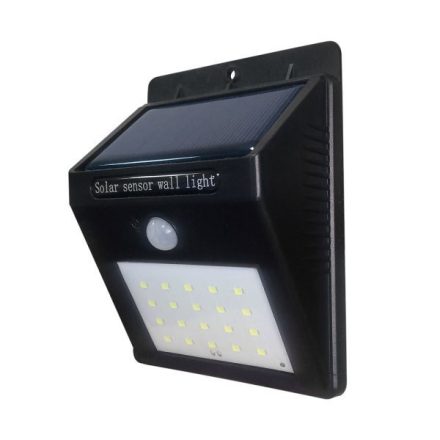 OPTONICA LED Napelemes Mozgásérzékelős Kerti Fali Lámpa 110lm 0,75W hideg fehér 7405