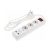Optonica Power Strip 3 aljzat + ON/OFF gomb és 2xUSB  / 7615