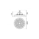 Optonica UFO LED High Bay LUMILEDS 100W 4000K 15000lm IP65 – 8248