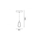 Optonica függesztő készlet lineáris High Bay lámpákhoz 1 m – 8259