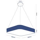 Optonica mennyezeti LED lámpa 38w 1900lm 3000K meleg fehér 120° 9035