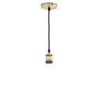 Optonica vintage függőlámpa E27 foglalattal bronz 1m 9047