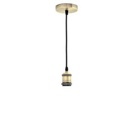 Optonica vintage függőlámpa E27 foglalattal bronz 1m 9047