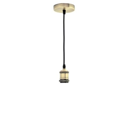 Optonica vintage függőlámpa E27 foglalattal bronz 1m 9047