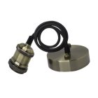 Optonica vintage függőlámpa E27 foglalattal bronz 1m 9047