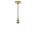 Optonica vintage függőlámpa E27 foglalattal sárgaréz 1m 9049