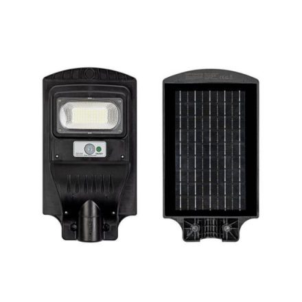 Optonica napelemes utcai LED lámpa akkumulátorral 8W 500lm 6000K hideg fehér IP65 120º 9126