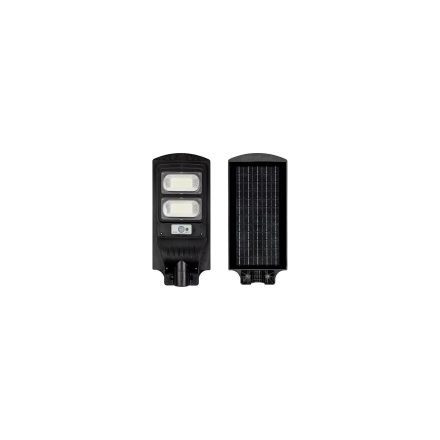 Optonica napelemes utcai LED lámpa akkumulátorral 10W 1200lm 6000K hideg fehér IP65 120º 9127