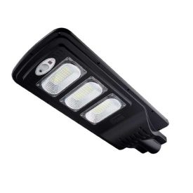   Optonica napelemes utcai LED lámpa távirányítóval 12W 1200lm 6000K hideg fehér IP65 120º 9136