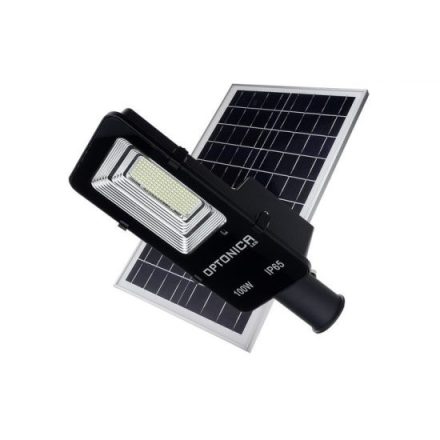 Optonica napelemes utcai LED lámpa távirányítóval 35W 2600lm 6000K hideg fehér IP65 120º 9137