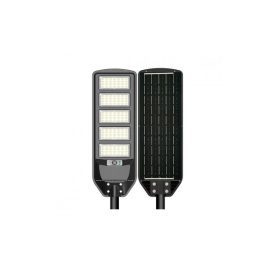 Optonica LED napelemes utcai fény IP65 védelemmel és távirányítóval, 20W teljesítménnyel, kültéri használatra.