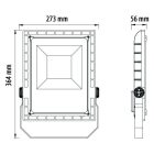 Optonica stadion LED világítás 100W 10000lm 6000K hideg fehér 90° IP65 9175 